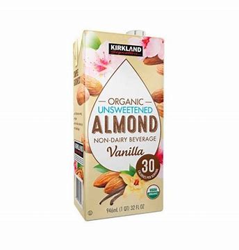 KIRKLAND ORGANIC VANILLA ALMOND MILK