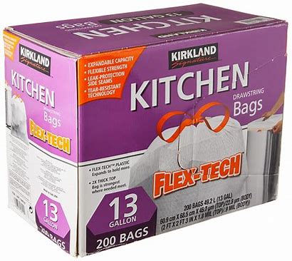 FLEX-TECH KITCHEN TRASH LINER 13 GAL   