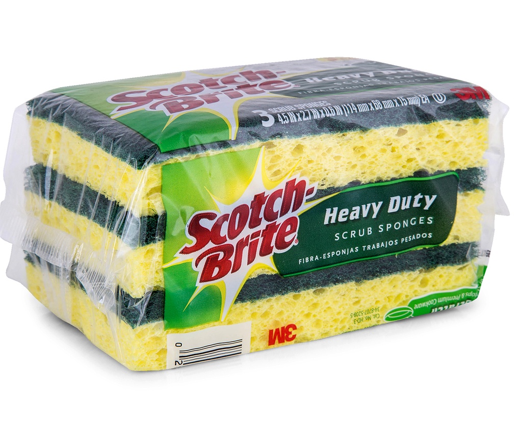 HEAVY DUTY SPONGE: GREEN