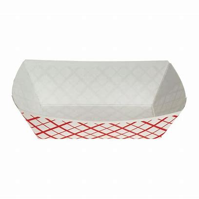 PAPER PRODUCT: #3 FOOD TRAY PLAID