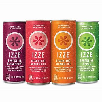 BEVERAGE: IZZE Sparkling Juice Beverage, Variety Pack, 8.4 fl oz, 24 ct