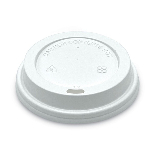 [920250] HOT CUP: 10-24oz WHITE DOME LID