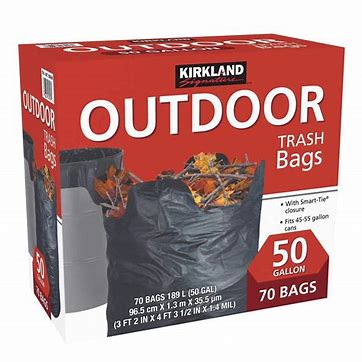 [1090450] OUTDOOR TRASH LINER 50 GAL