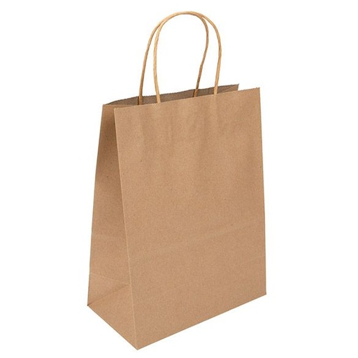 [0] TOGO: KRAFT BAG-10x6.75x12 W/HANDLE